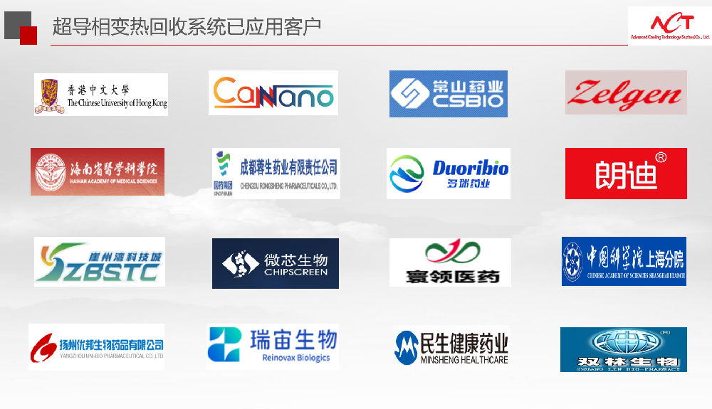 超导相变热回收已应用客户